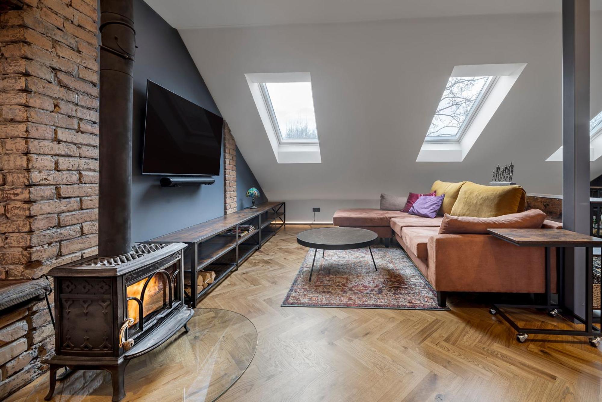 Apartamento Cozy Penthouse Vilna Exterior foto
