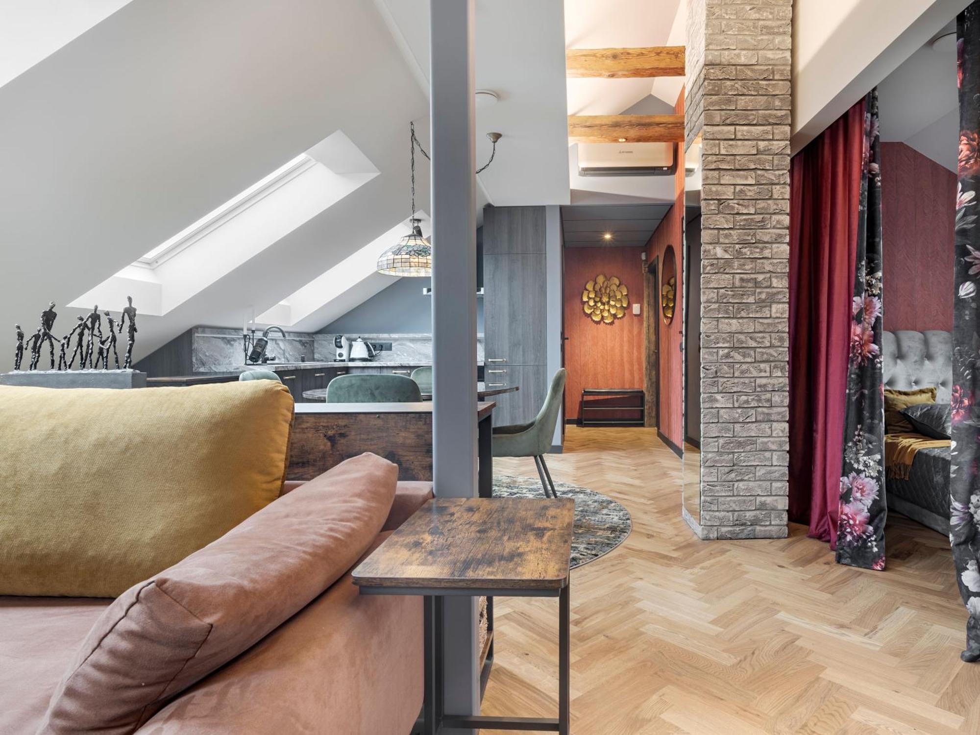 Apartamento Cozy Penthouse Vilna Exterior foto