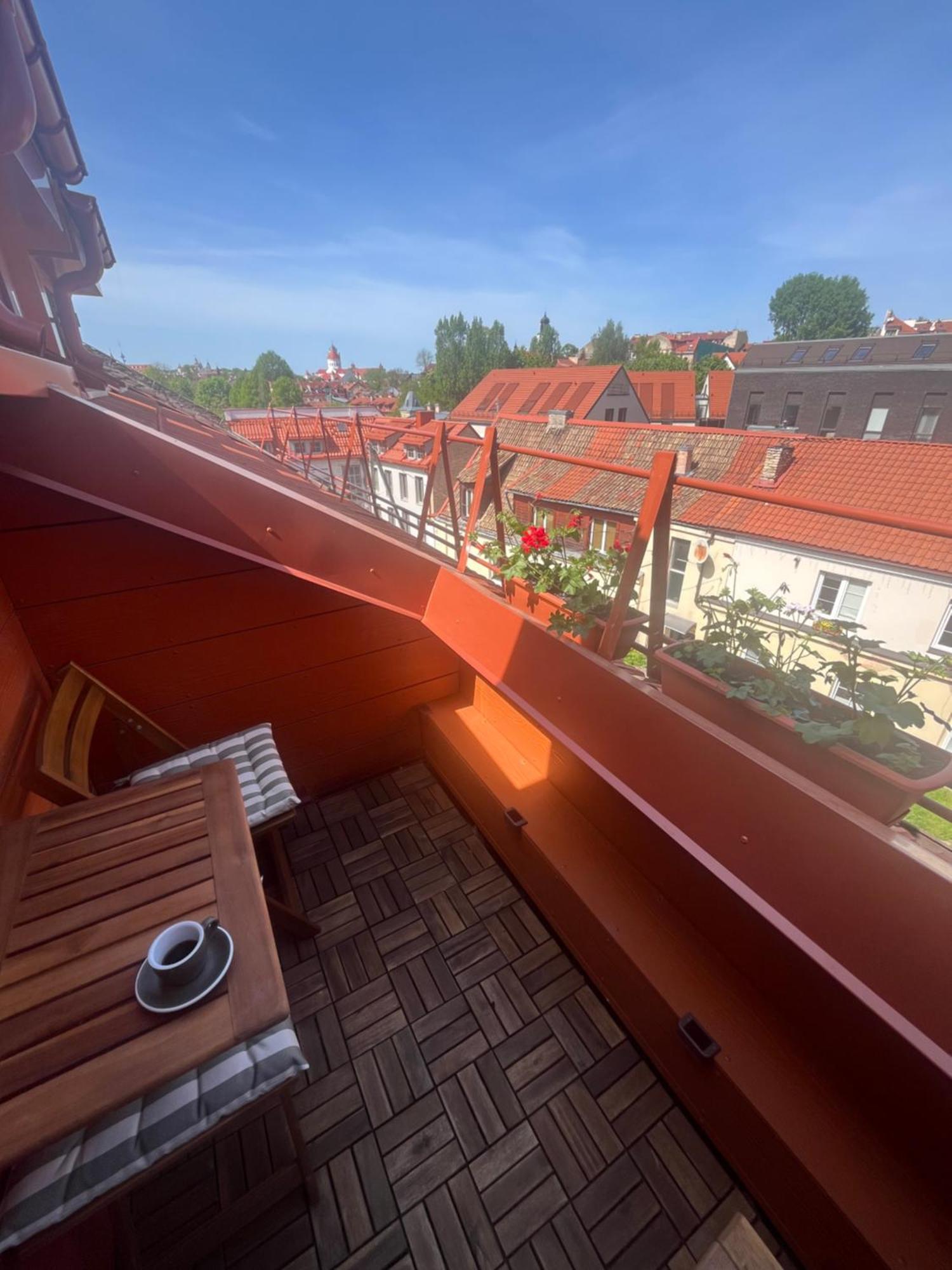 Apartamento Cozy Penthouse Vilna Exterior foto